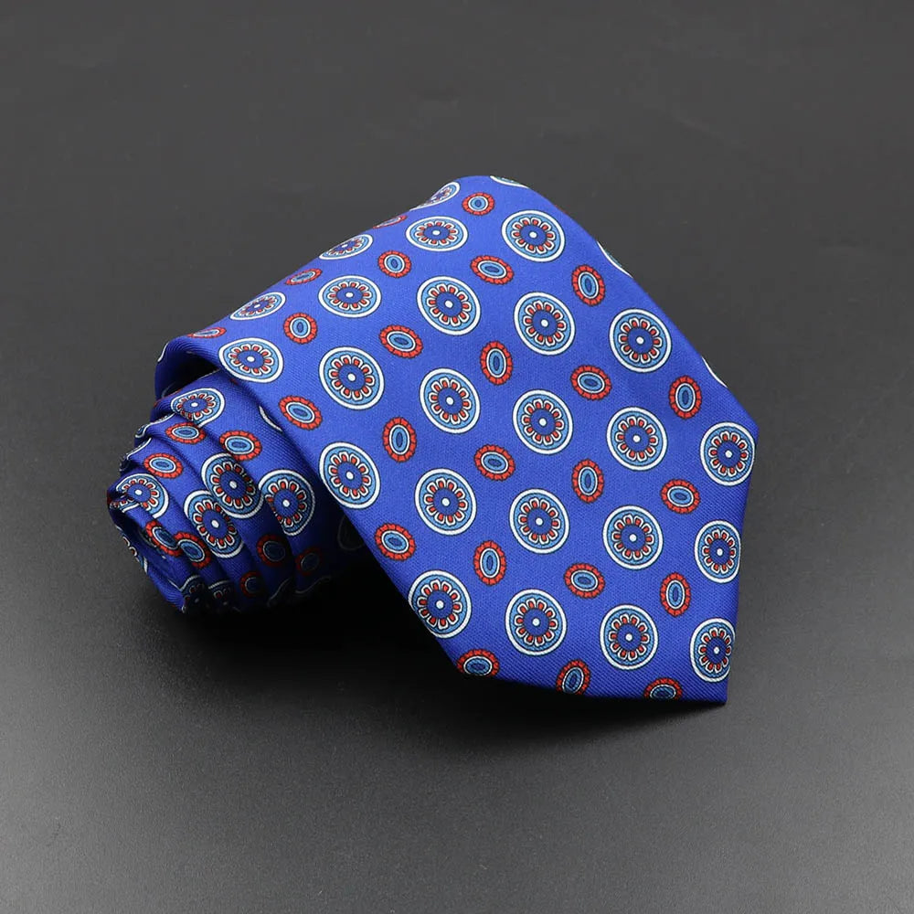 Silk 7.5cm Soft Colorful Novelty Necktie