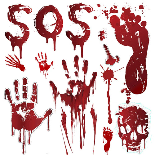 Halloween Bloody Wall Stickers Decorations