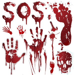 Halloween Bloody Wall Stickers Decorations