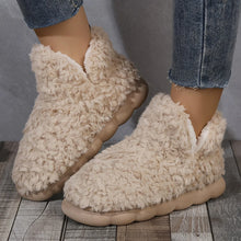 Warm Solid Color Slipper Boots