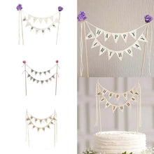 Birthday Cake Flag Topper Decoration
