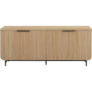 Modern Scandinavian Fluted Kitchen Buffet Cabinet