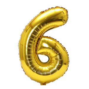 32inch Rainbow Gradient Number Foil Balloons