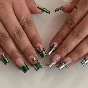 24pcs Mid Length Removable Wear Full Cover Nails