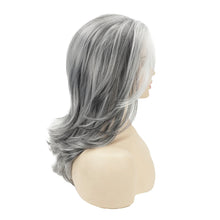 Long Curly Wavy Synthetic Fluffy Loose Wave Heat Resistant Gray Hair Wig