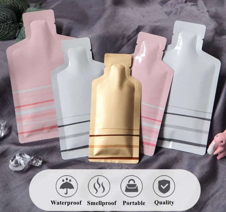 100PCS~500PCS Open Top Aluminum Foil Liquid Cruise Bags
