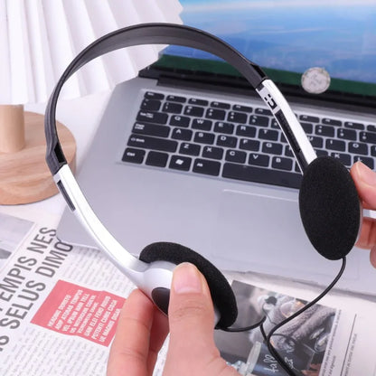 Wired Headphone with Microphone Universal Adjustable