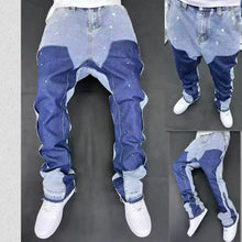 Distressed Vibe Bell Bottom Clean Fit Woodworking Jeans