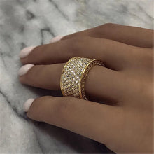 Huitan Eternity Cubic Zirconia Wedding Rings for Women