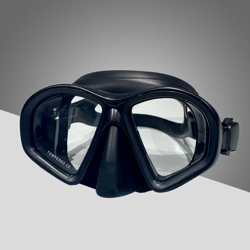 JUNHAINS Anti-fog Tempered Glass Breathing Tube and Mask Snorkeling Set