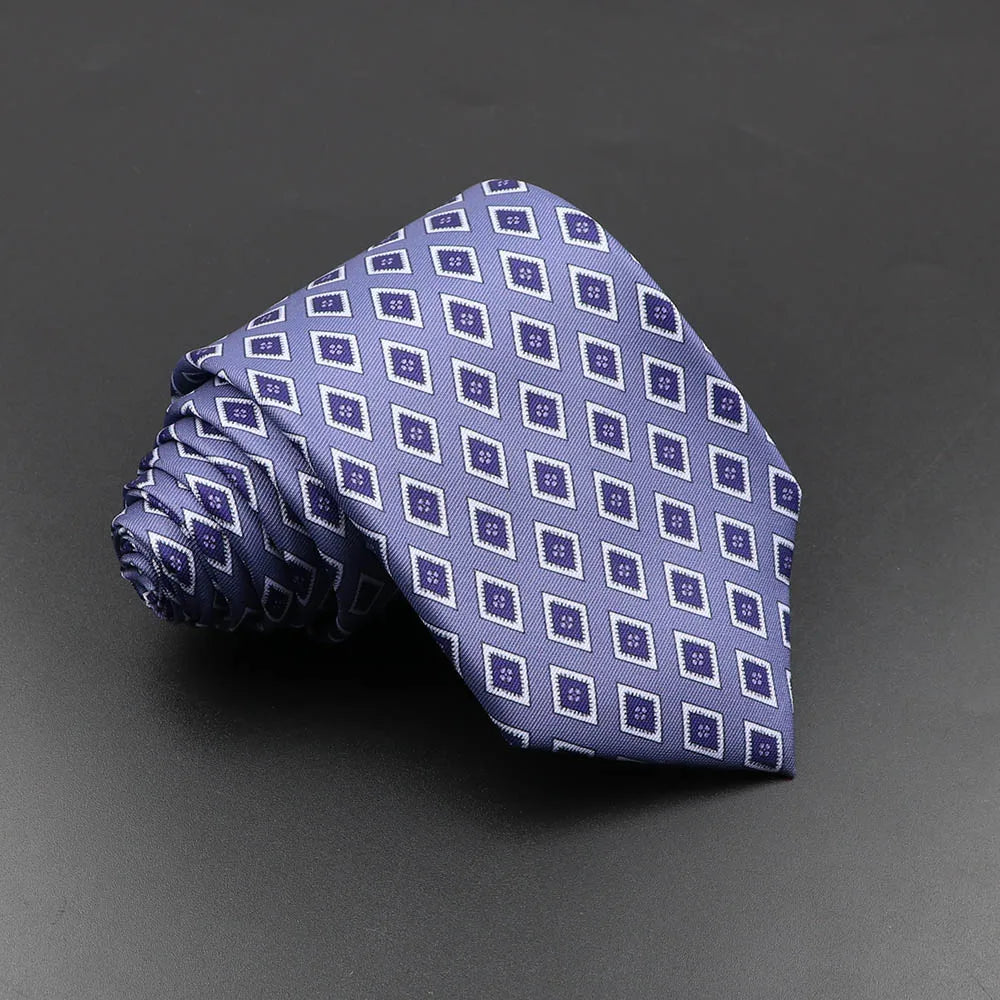Silk 7.5cm Soft Colorful Novelty Necktie