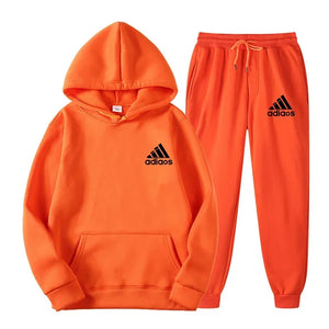 Hooded Top and Sweatpants Two-piece Set