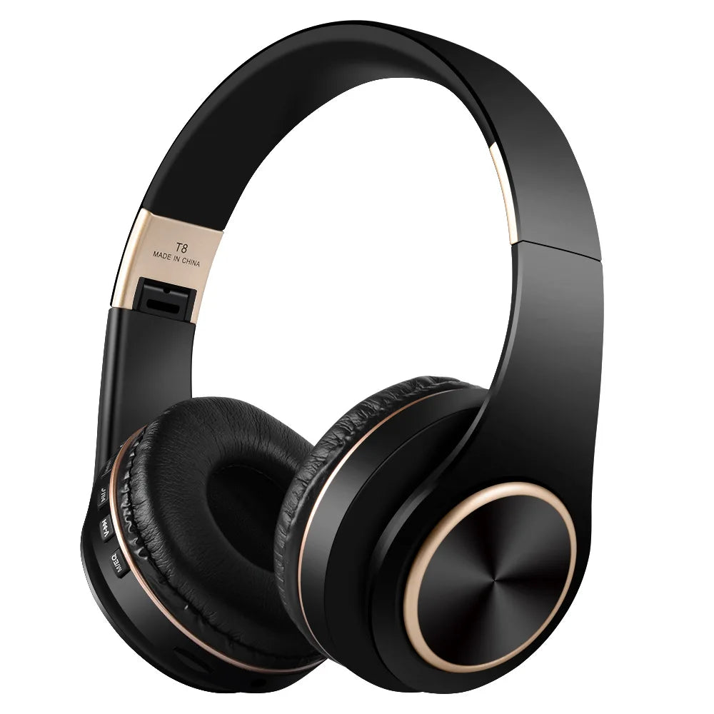 T8 Noise Canceling Foldable Gamer Girl Wireless Headphone