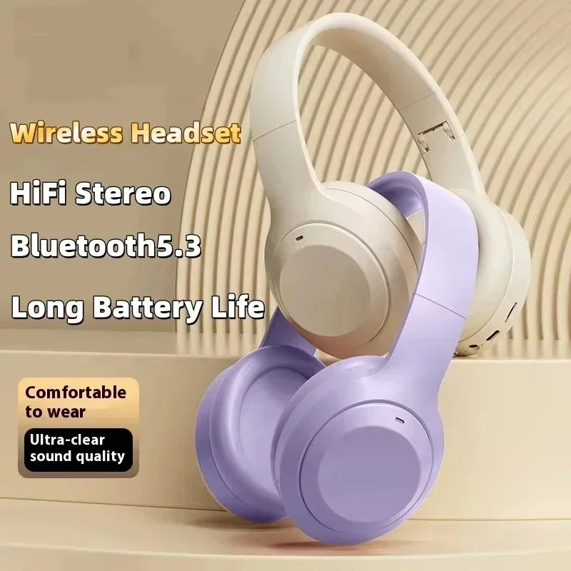 M5 Wireless Bluetooth 53 HiFi Stereo Noise Cancelling Foldable Headset With Mic