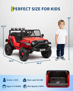 12V Kids Ride On Vehicle w/Parent Remote Control 3 Speeds
