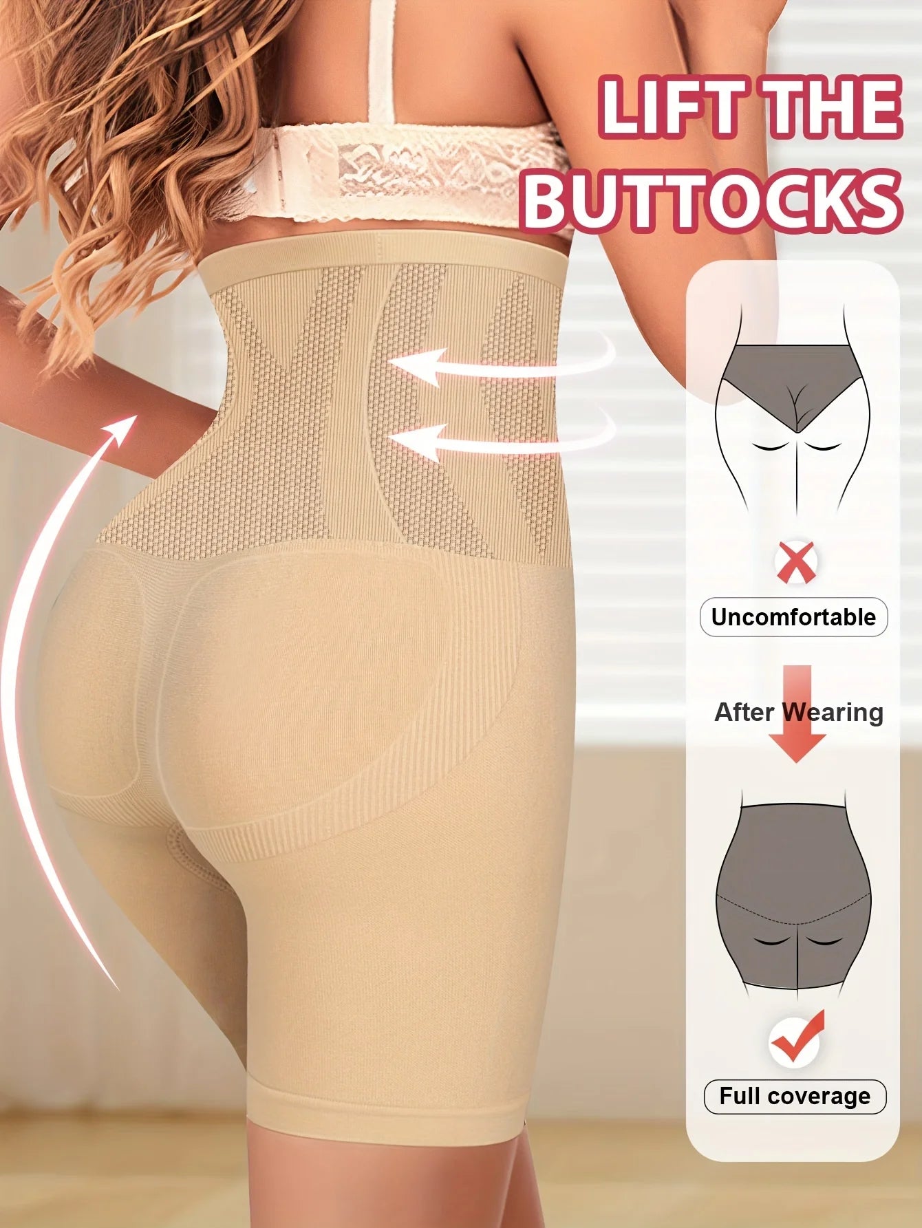High Waist Tummy Contouring Seamless Panties