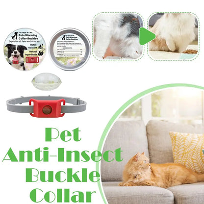 Pet Insect Repellent Collar Clip Flea & Tick Prevention Pendant