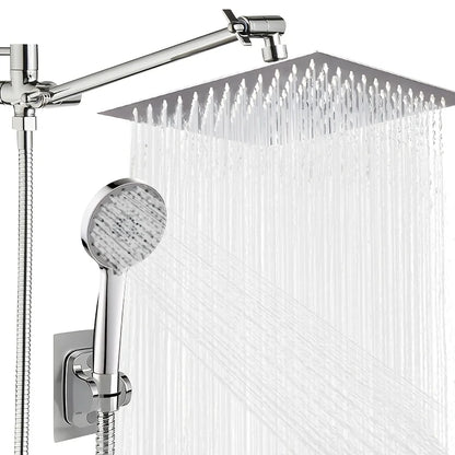 Chrome Plated Concealed Stainless Steel Pressurized Shower Head Set