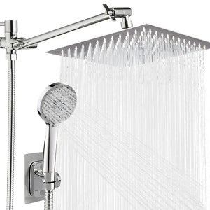 Chrome Plated Concealed Stainless Steel Pressurized Shower Head Set