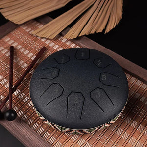 Treble Steel Tongue Drum 6 Inch 8 Note Mini Hand Drum