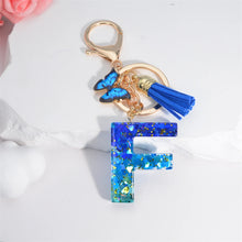 Alphabet Tasseled Keychain