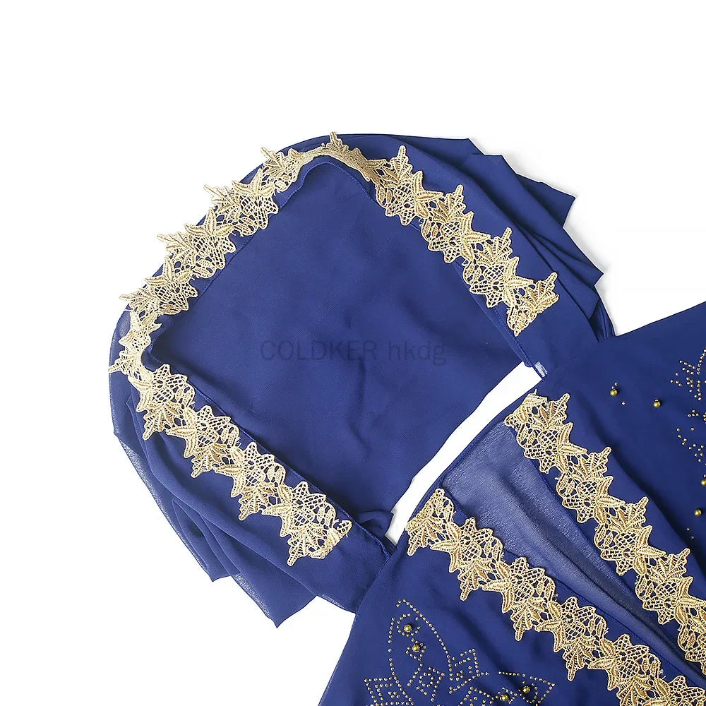 Muslim Chiffon Maxi Kaftan Dress