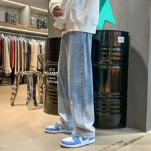Smile Print Baggy Wide Leg Oversize Jeans