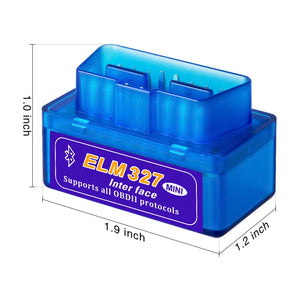 Mini Eml327 V2.1 OBD 2 Bluetooth Car Diagnostic-Tools