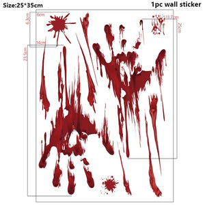 Halloween Bloody Wall Stickers Decorations