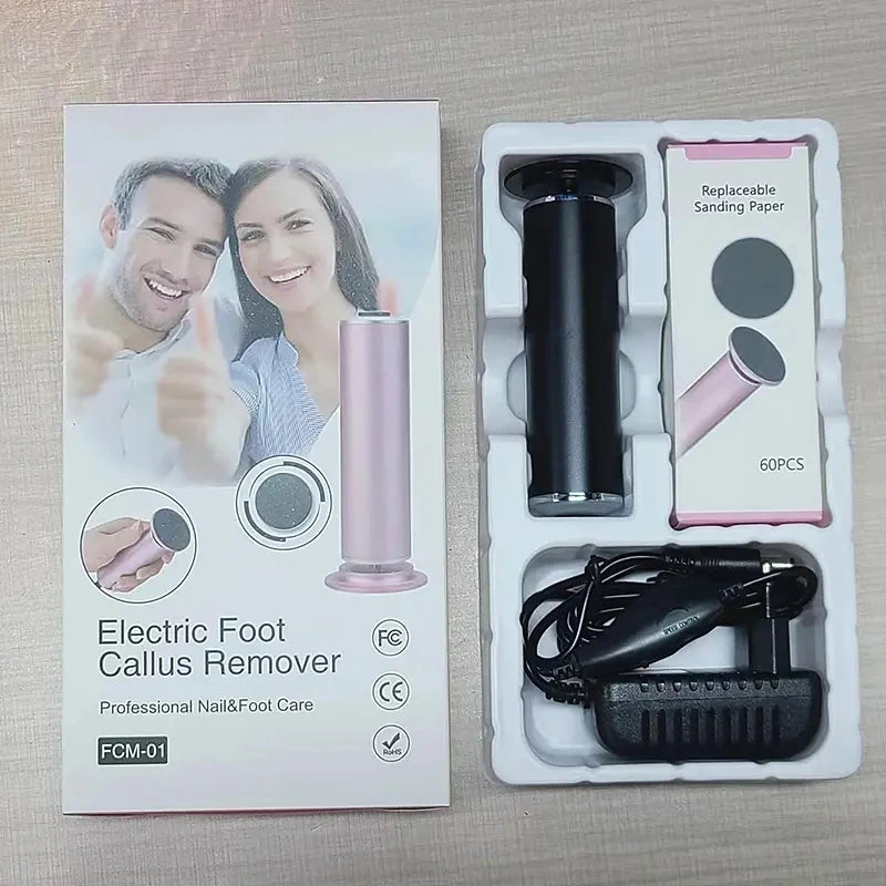 Electronic Foot File Callus Remover with Replacement Sandpaper Disc