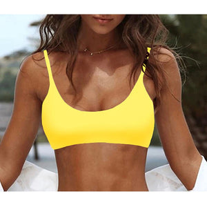 Solid Padded Swimsuit Top