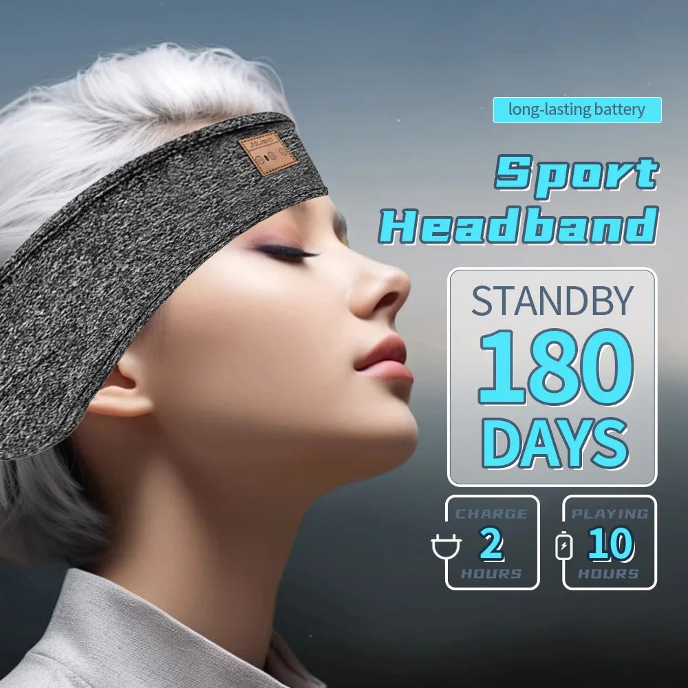 HYE Bluetooth Earphones  Headband Elastic Wireless Headphones