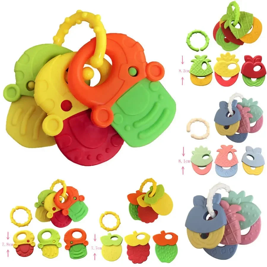 Silicone Fruit Shaped Teething Ring