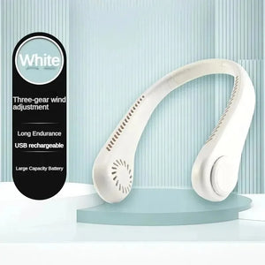 Portable Mini Neck Hanging Fan Without Blades