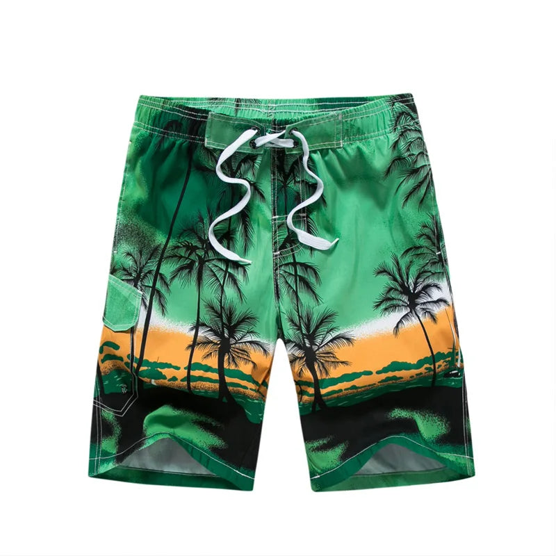 Quick Dry Print Boarded Shorts