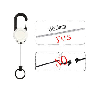 Automatic Retractable Wire Rope Anti-theft Tactical Keychain