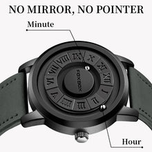 Creative Scrolling Magnetic Force Genuine Leather Watch