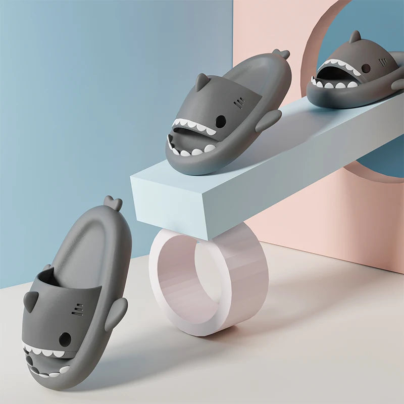 Soft Cloud Platform Shark Slippers
