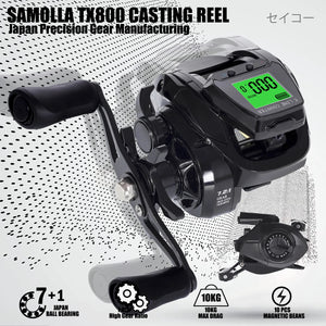 Big Led Screen Electronic Baitcasting Fishing Reel