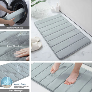 Memory Foam Bath Mat Set