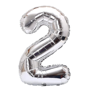 32inch Rainbow Gradient Number Foil Balloons