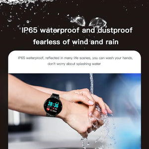 D18 Blood Pressure Monitoring Waterproof Digital Watch for Apple Watch Band