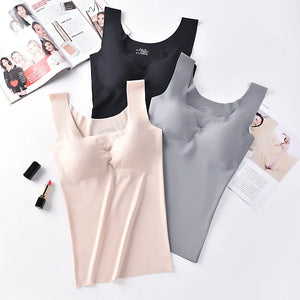 Long Wide Shoulder Non-marking Non-steel Ring Sleep Yoga Undershirt