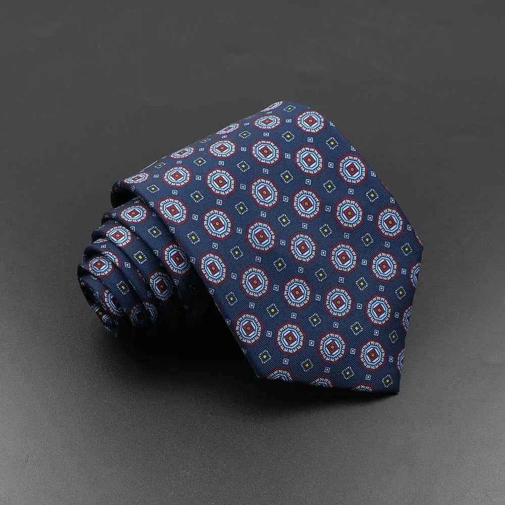 Silk 7.5cm Soft Colorful Novelty Necktie
