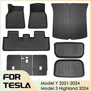 Tesla Model Y 2021-2024 Floor Mats & Waterproof Trunk Mat