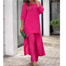 Cotton Linen Casual 2 Piece Set