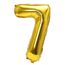 32inch Rainbow Gradient Number Foil Balloons