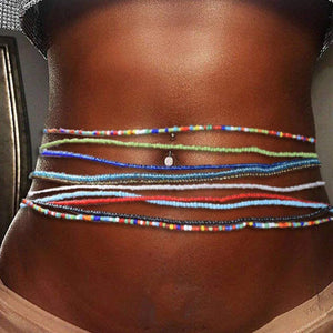 10PCE Colorful Beaded Belly Chain Set