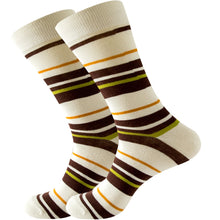 Happy Colorful Striped Combed Cotton Socks