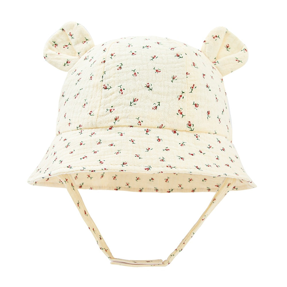 Solid Color Soft Baby Bucket Hat